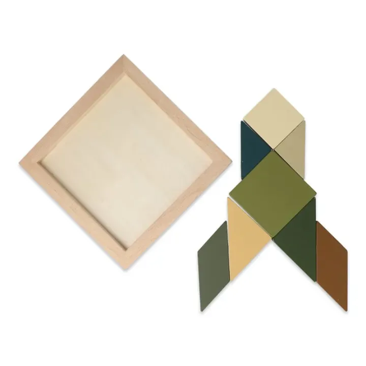 InSideOut FSC Wooden Tangram think iq puzzle - LT57405 (N0099)